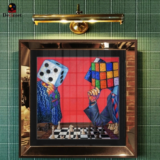 Mind Games Mirror Frame Painting