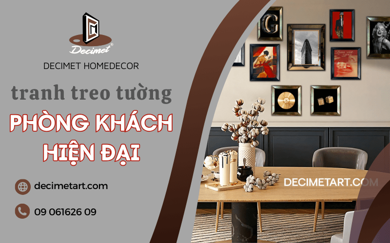 tranh treo tường phòng khách hiện đại