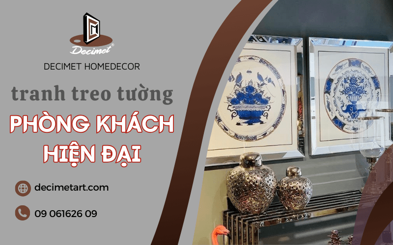 tranh treo tường phòng khách hiện đại