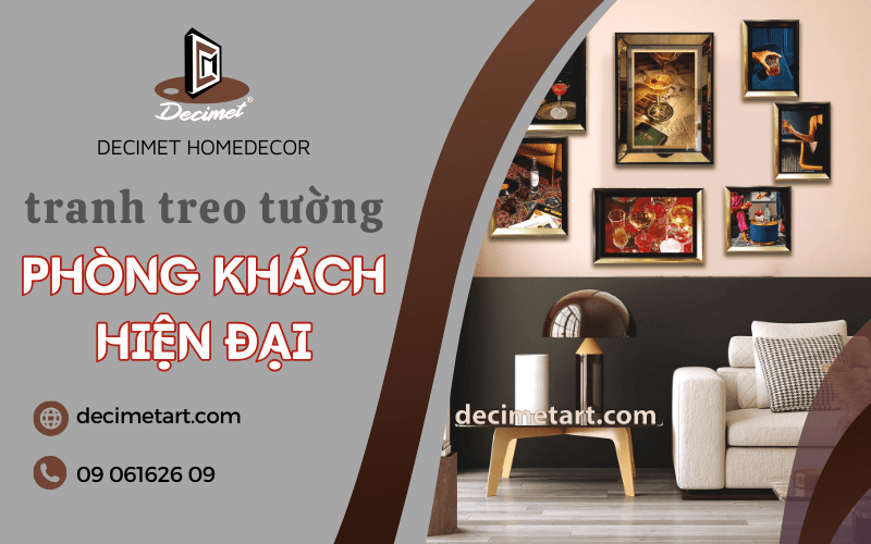 tranh treo tường phòng khách hiện đại