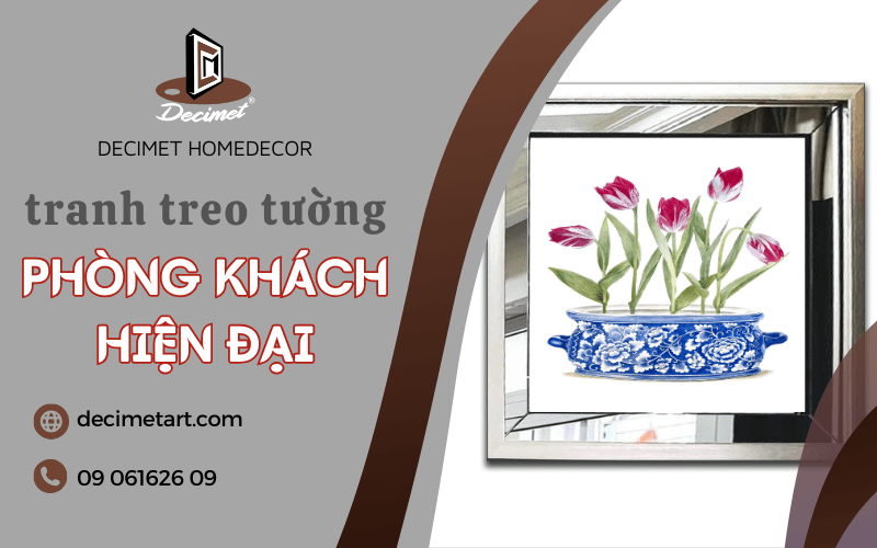 tranh treo tường phòng khách hiện đại