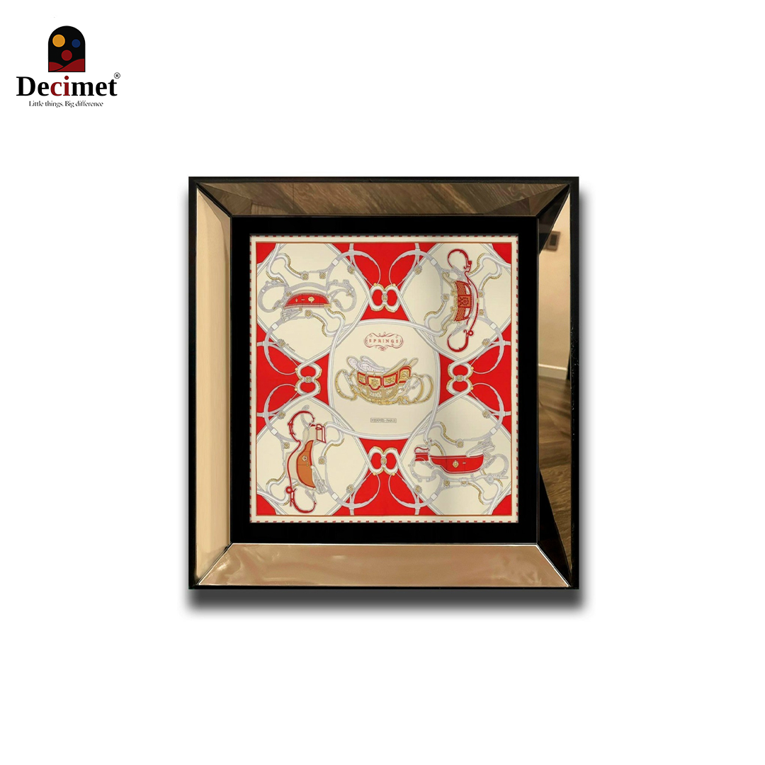 Square Mirror Frame Hermes. Springs 45