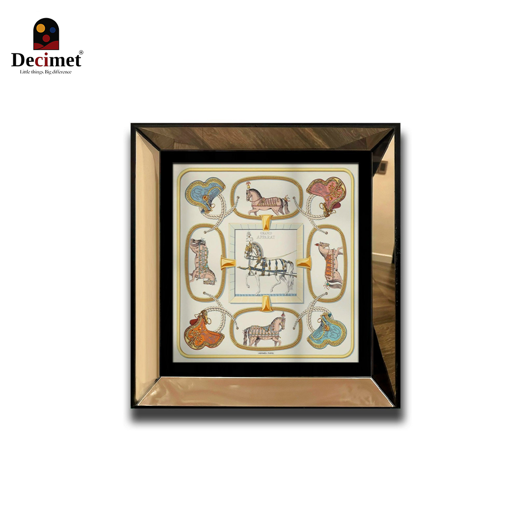 Square Mirror Frame Hermes. Grand Apparat Forever 90 Multcolour