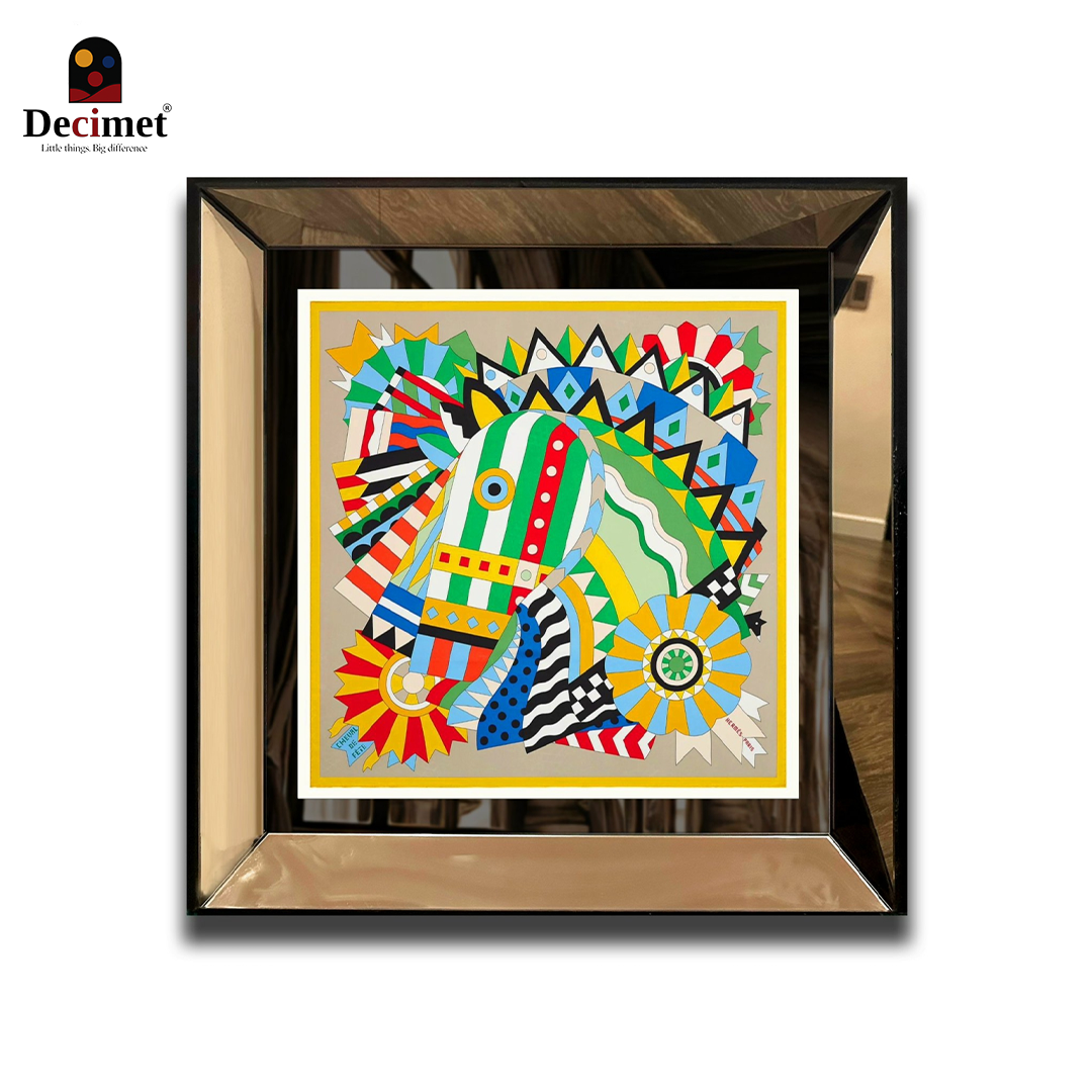 Square Mirror Frame Cheval de Fete No.1