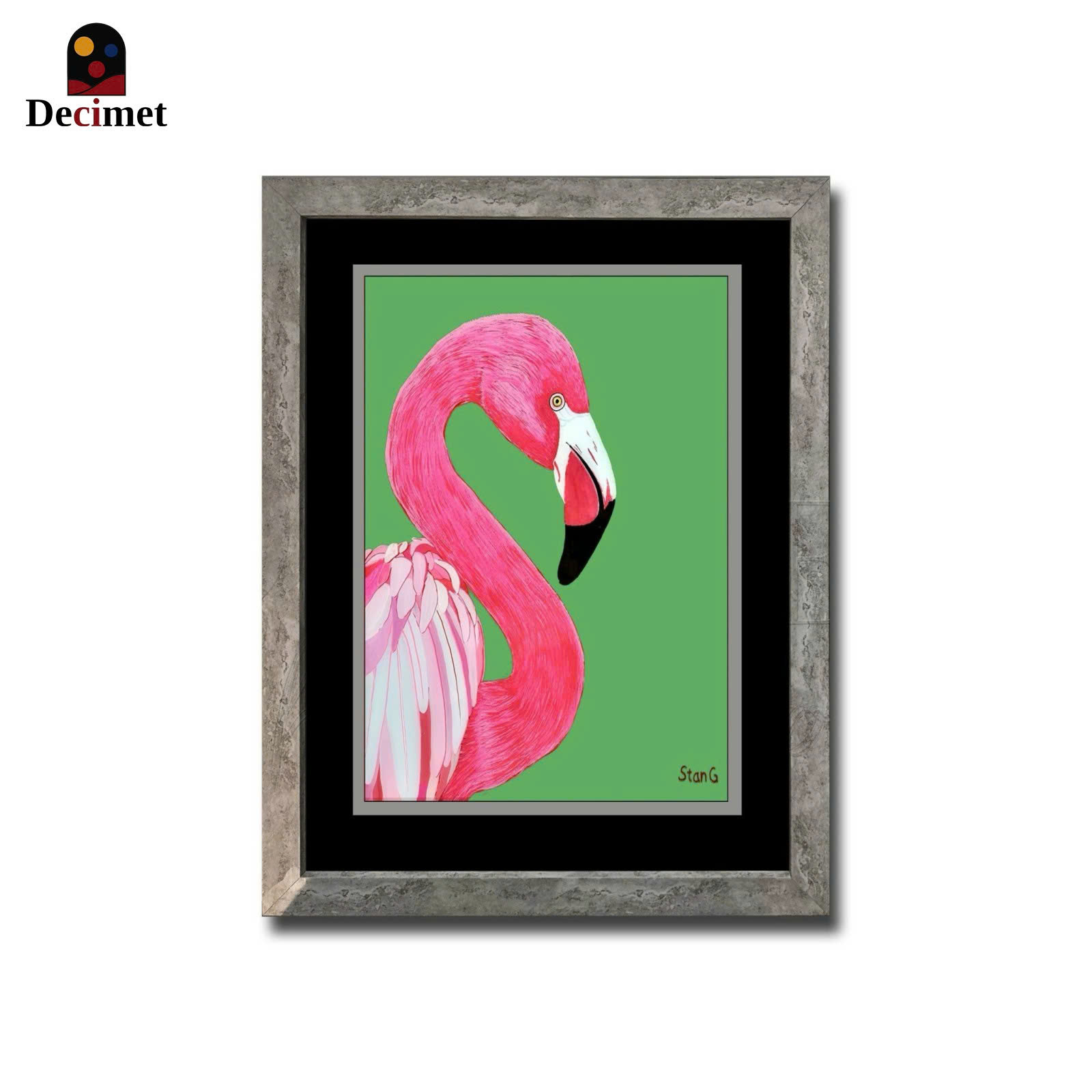  Poster Pretty Flamingo Canvas Art
