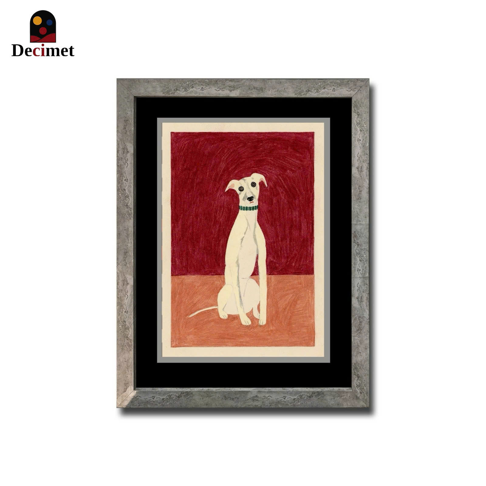  Poster White Greyhound 