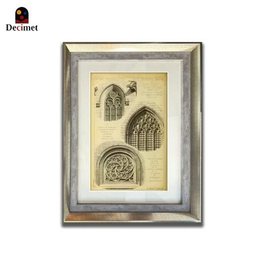 Composite-Double Frames Architectural Drawing Prints No.3