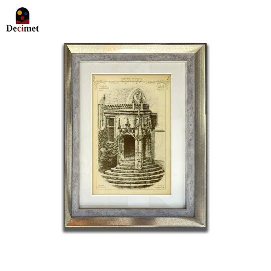 Composite-Double Frames Architectural Drawing Prints No.4