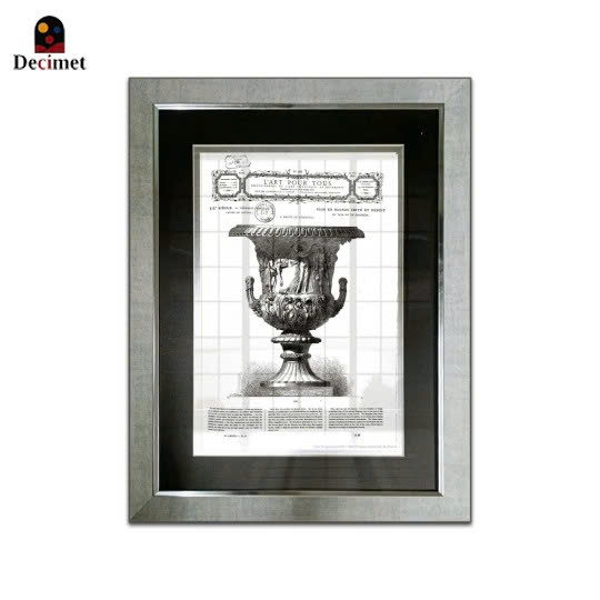 VINTAGE SILVER FRAME  ANTIQUE URN V  