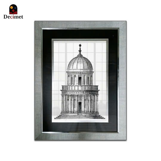 VINTAGE SILVER FRAME TEMPIETTO SAN PIETRO in MONTORIO ROME