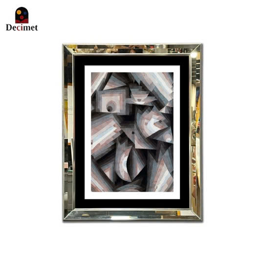 Paul Klee Beveled Mirror Frame Painting with Chives