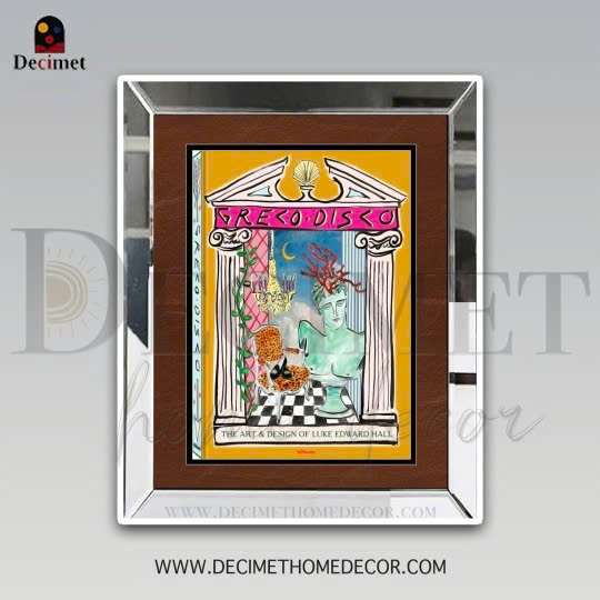 Silver Mirror Frame Painting Greco Disco