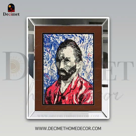 Silver Mirror Frame Painting Van Gogh
