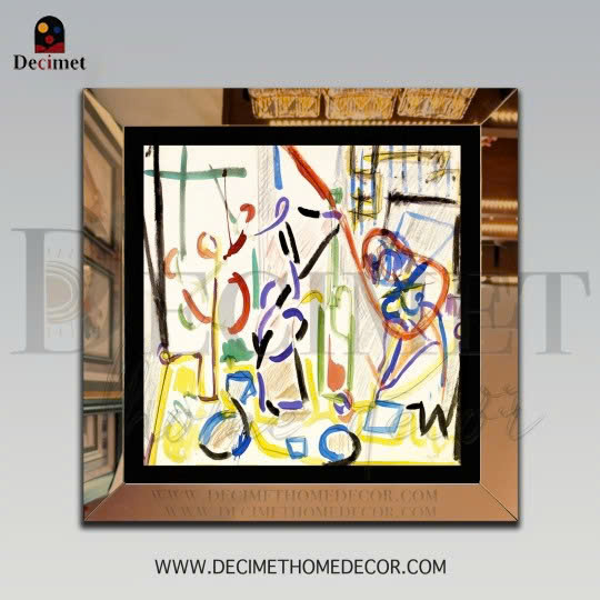 Tea Mirror Frame Painting Mehmed Melih Devrim Nejad