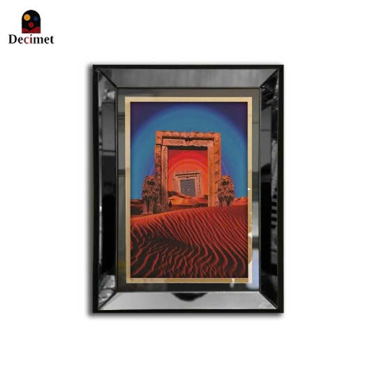 Black Mirror Frame Painting The Desert