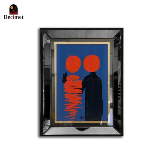 Black Mirror Frame Painting Siamo Soli