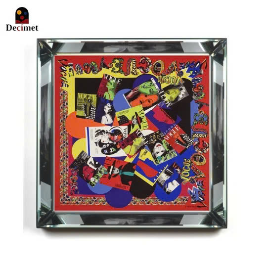 Tranh Khung Gương Bạc Versace Ladies Scarf