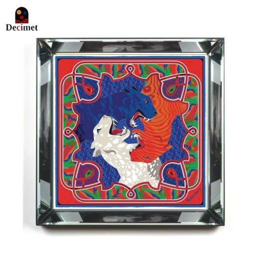 Tranh Khung Gương Bạc Triple Leo
