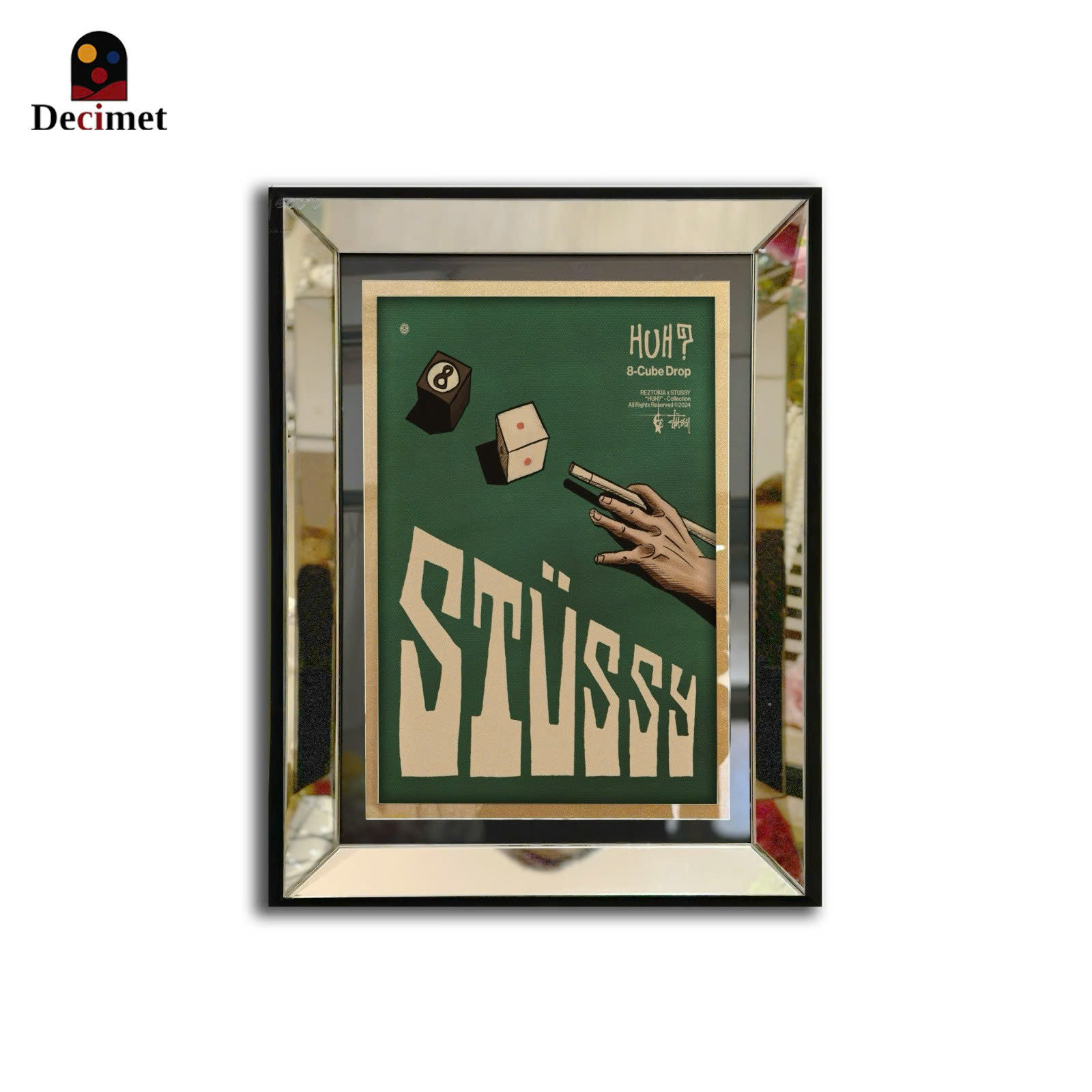Tranh Khung Gương Bạc Stussy