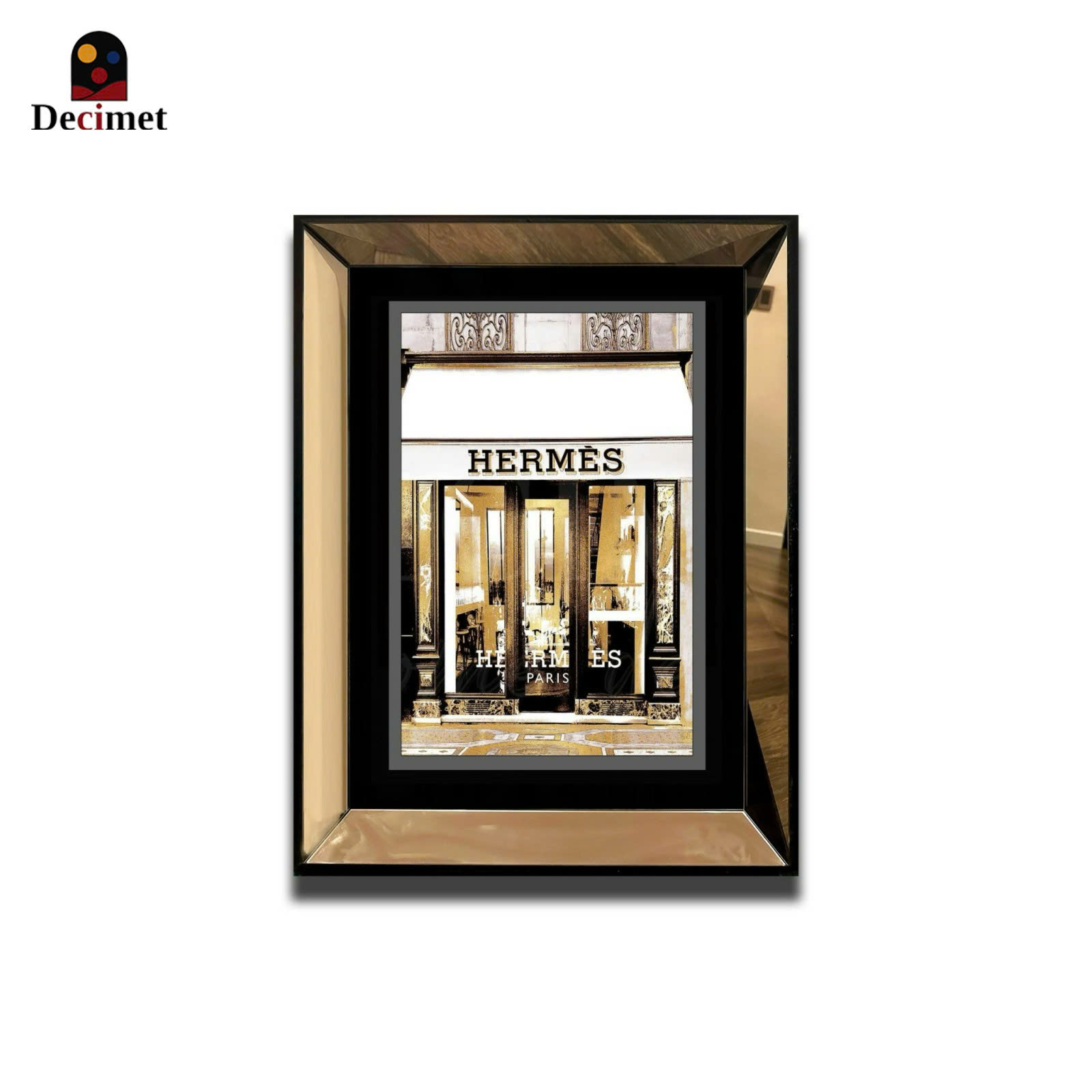 Tranh Khung Gương Trà Store Hermes 