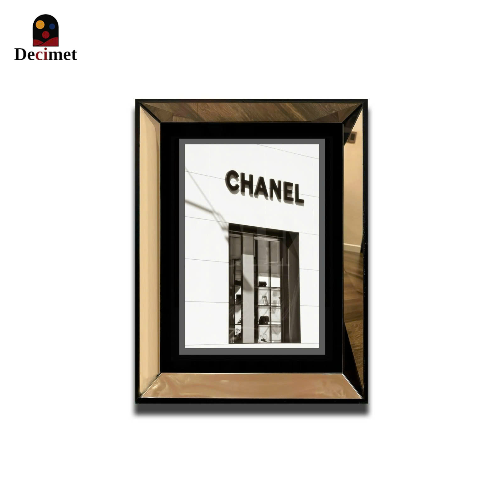 Tranh Khung Gương Trà Chanel Window 