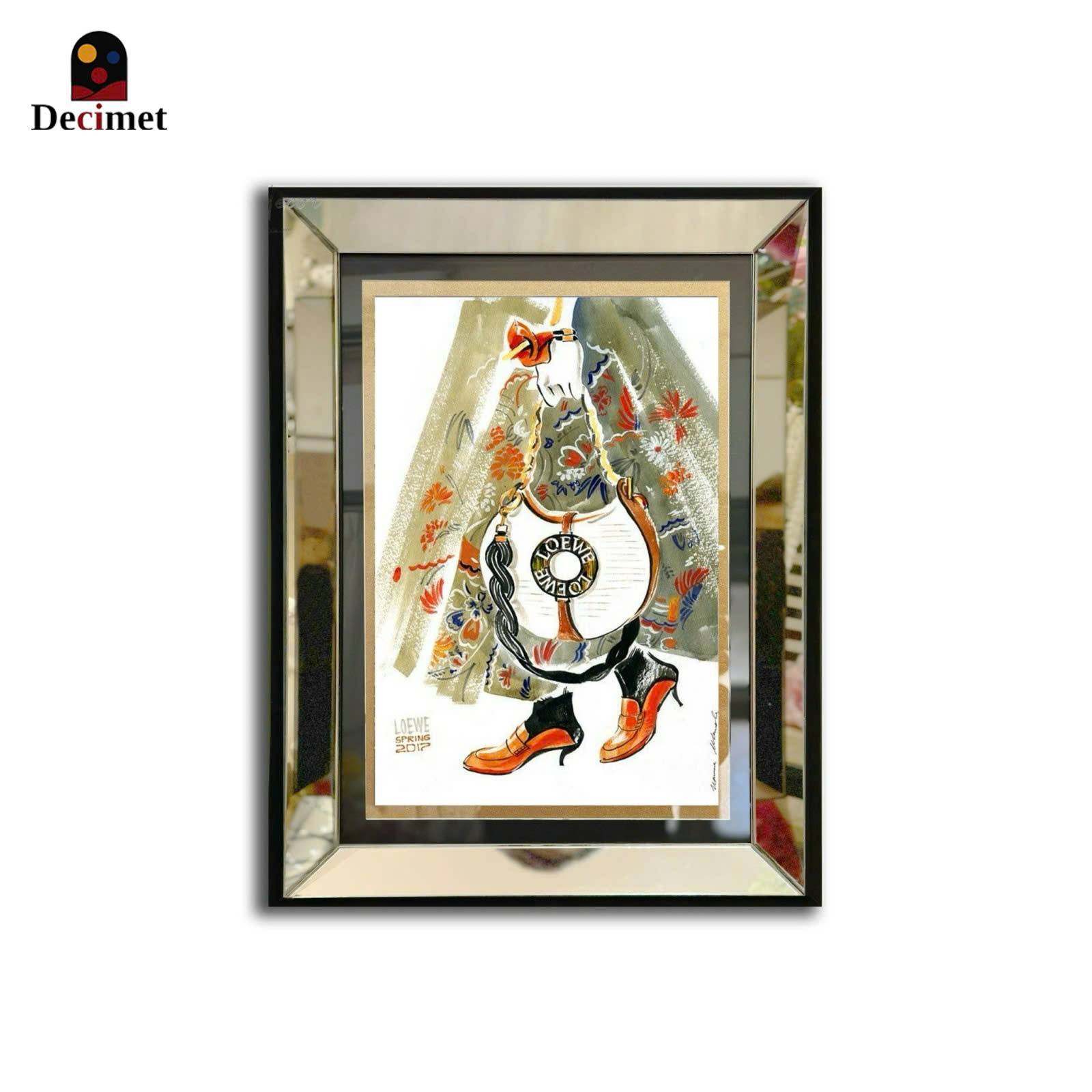 Tranh Khung Gương Bạc Accessory from Loewe Painting