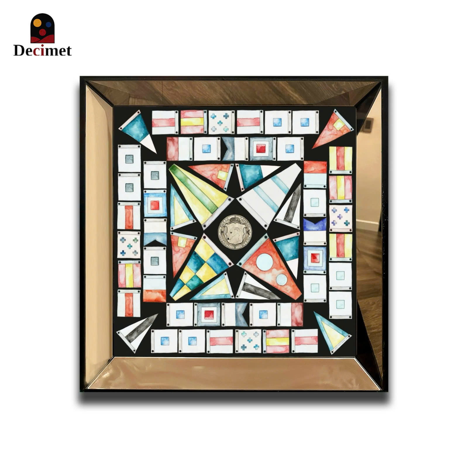 Tranh Khung Gương Trà Kaleidoscope