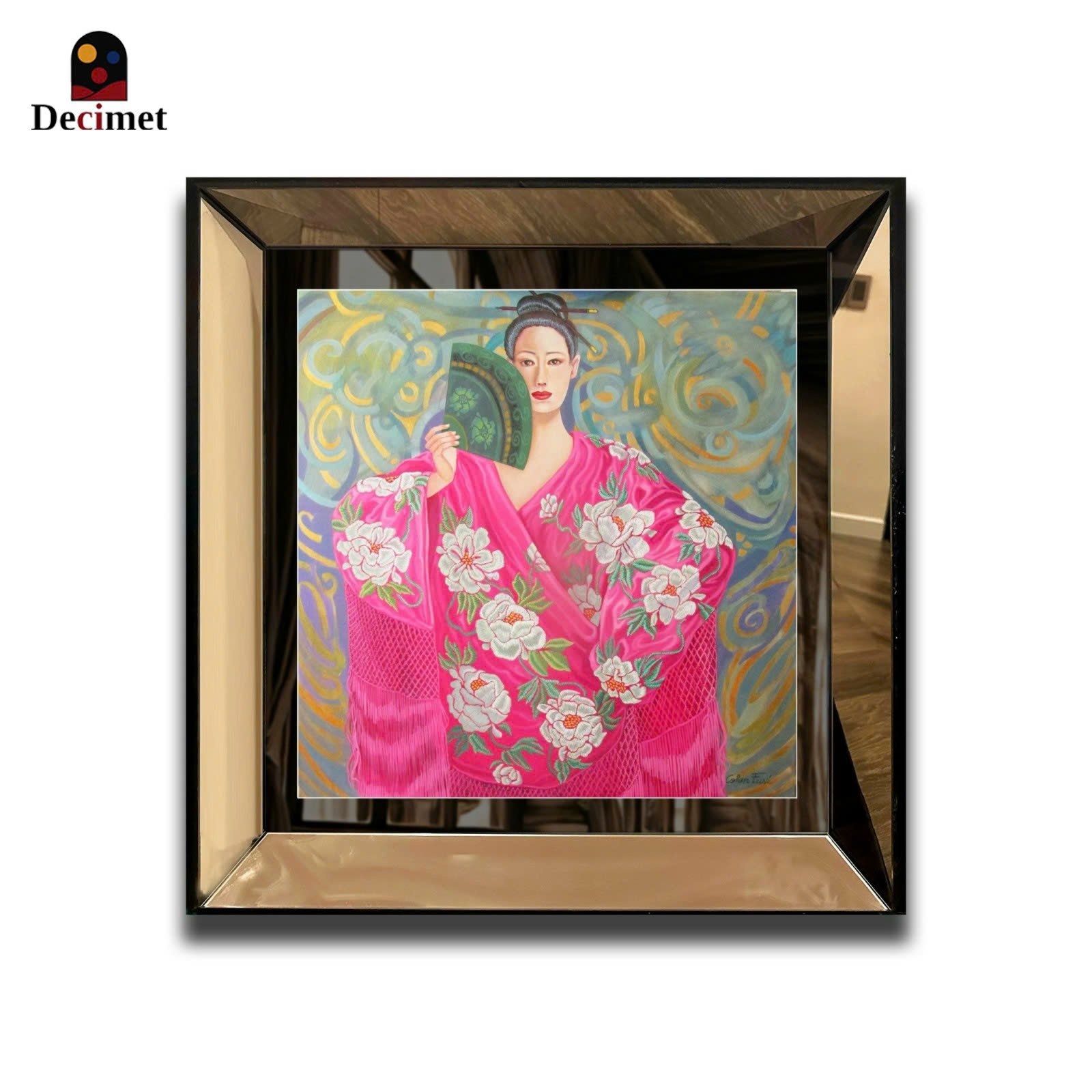 Tranh Khung Gương Trà ORIENT