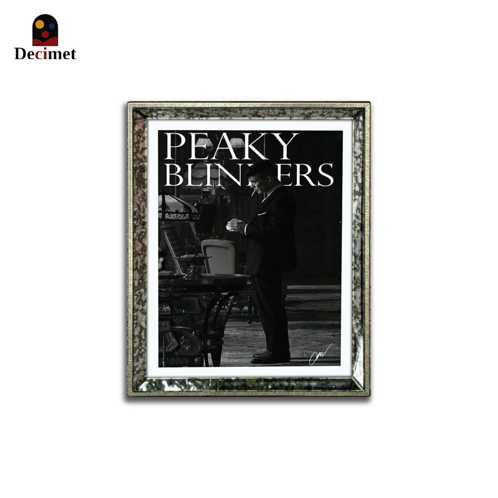Tranh Khung Gương Loang Peaky Blinders