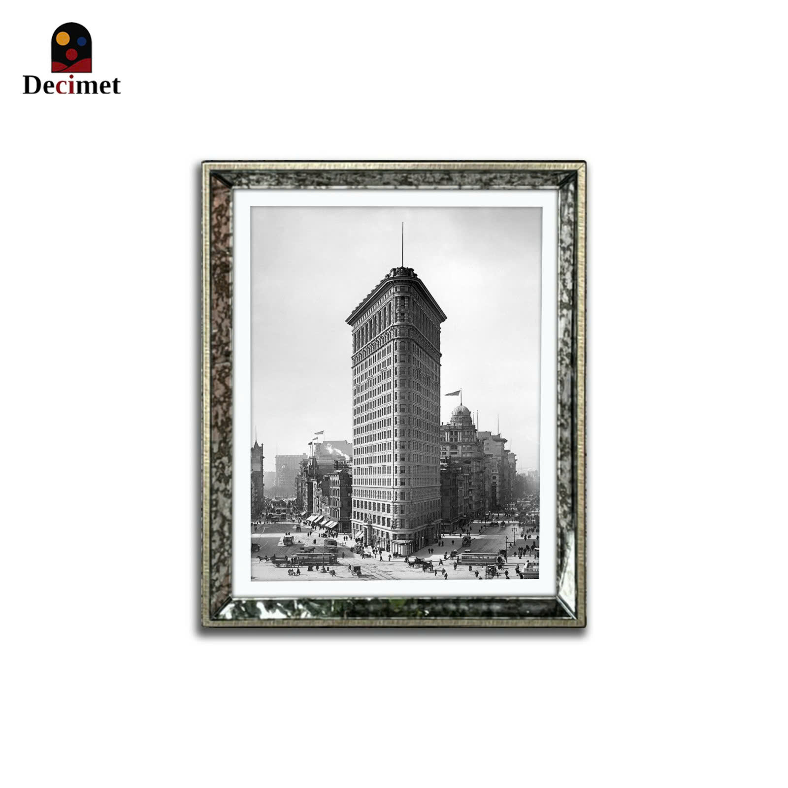 Tranh Khung Gương Loang New York 1905