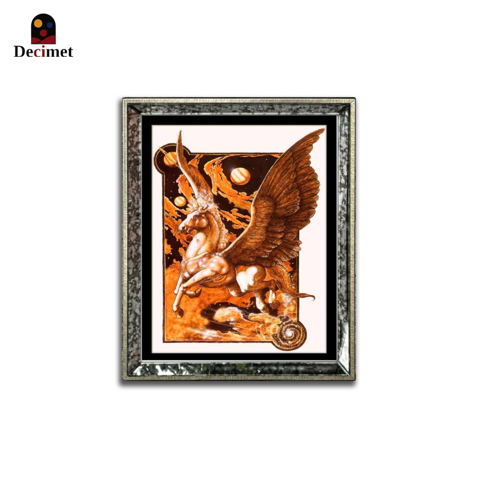 Pegasus Mirror Frame Painting