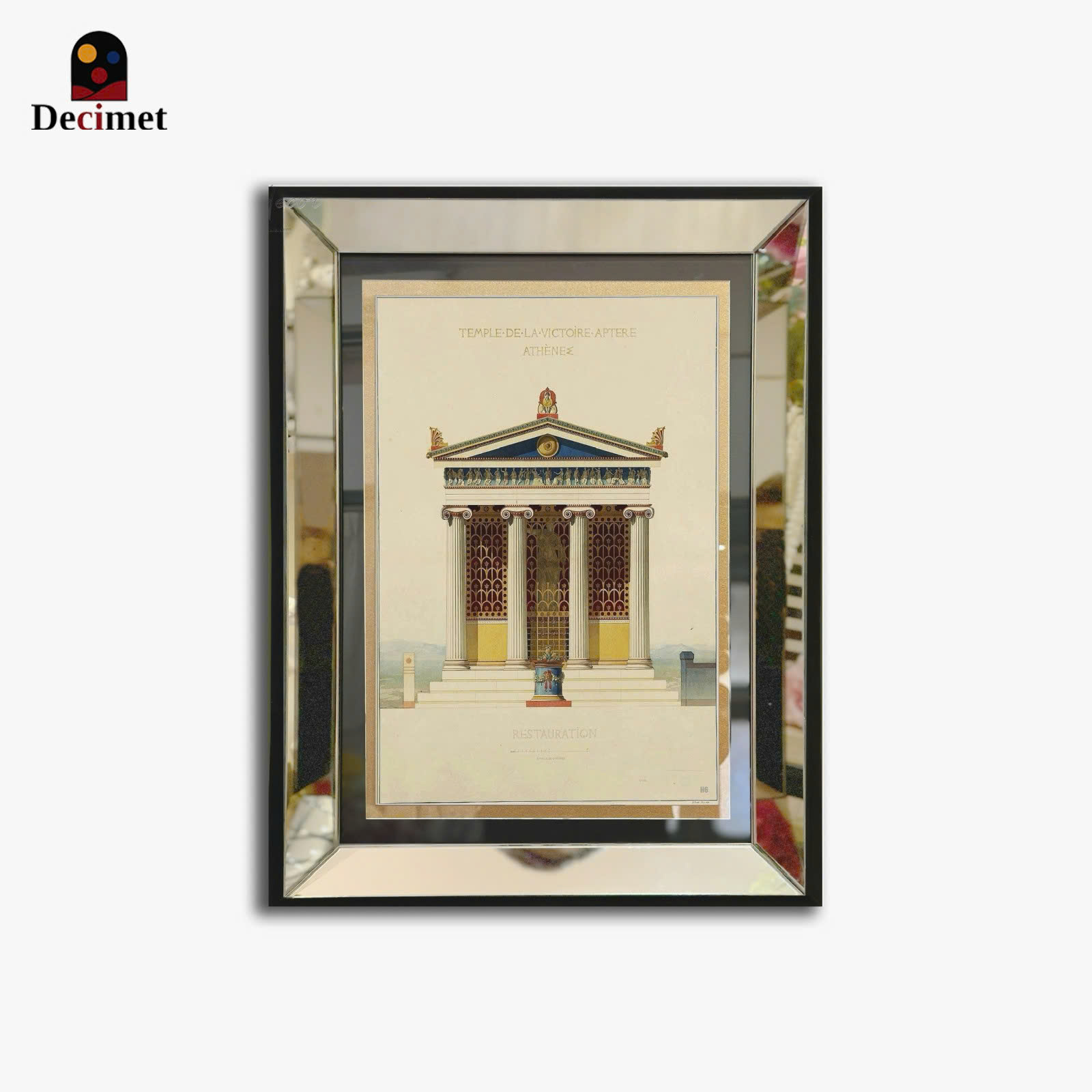 Athena Nike Silver Mirror Frame Painting