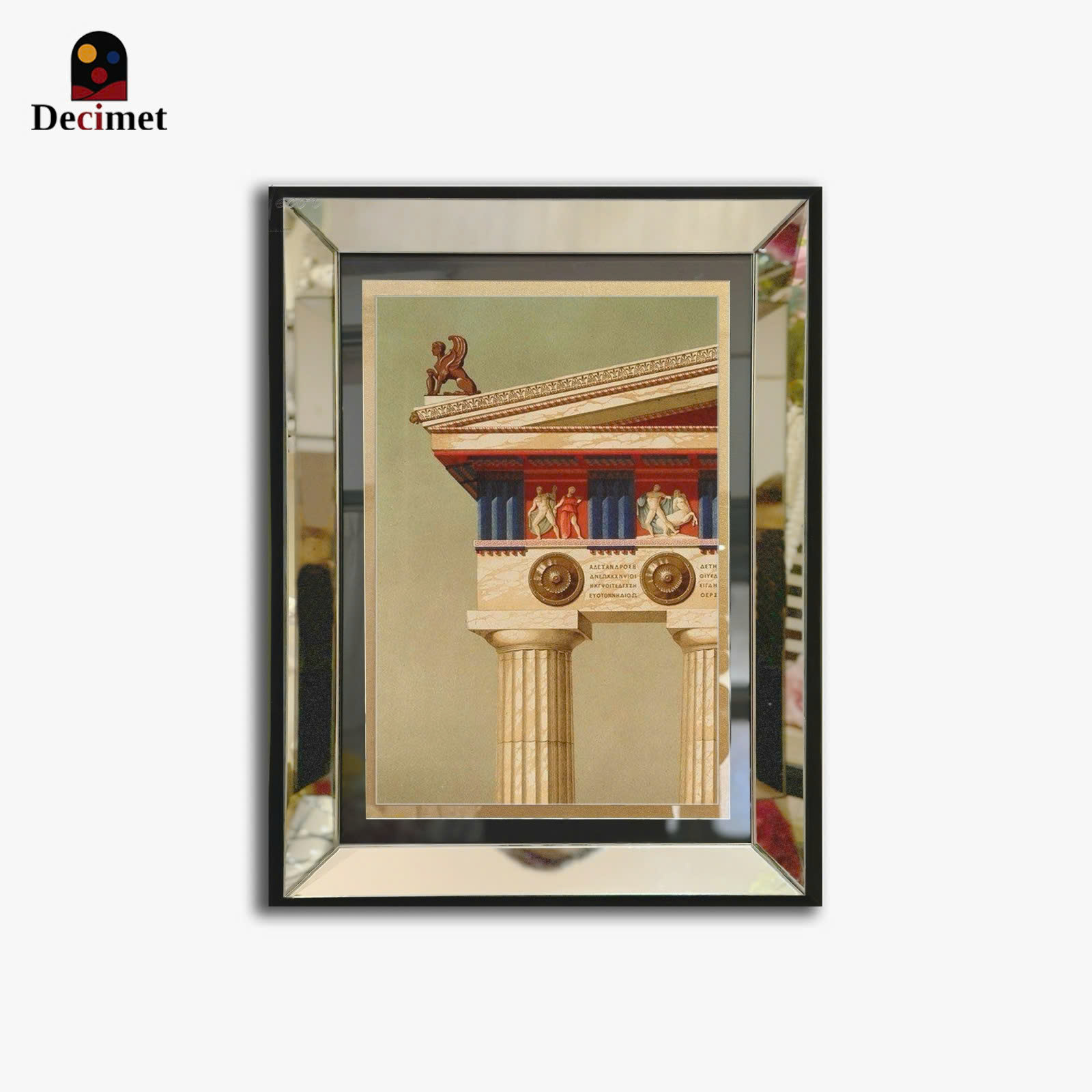 Jacques Ignace Hittorff Silver Mirror Frame Painting