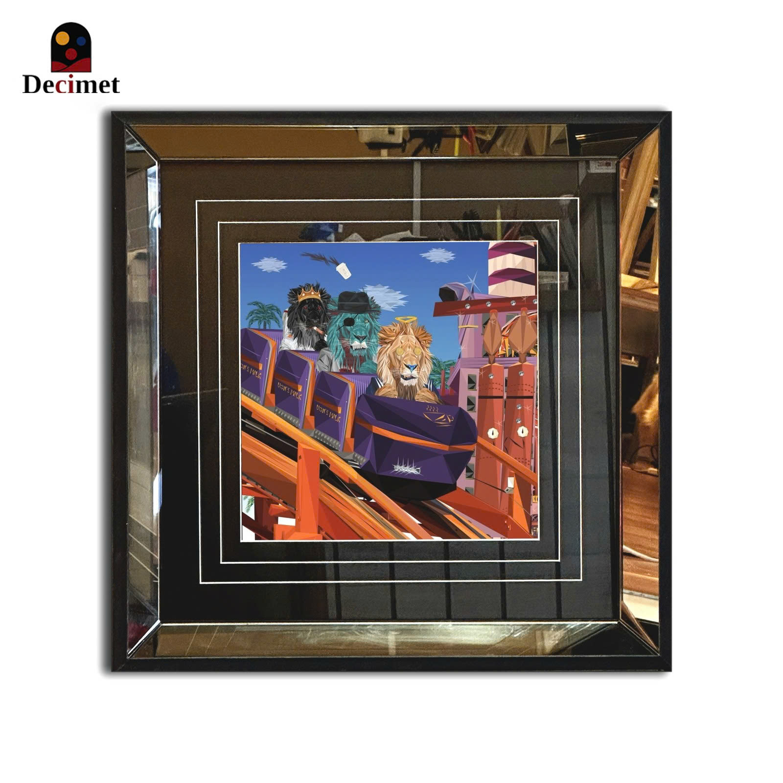 The Zoo Tea Mirror Frame Painting