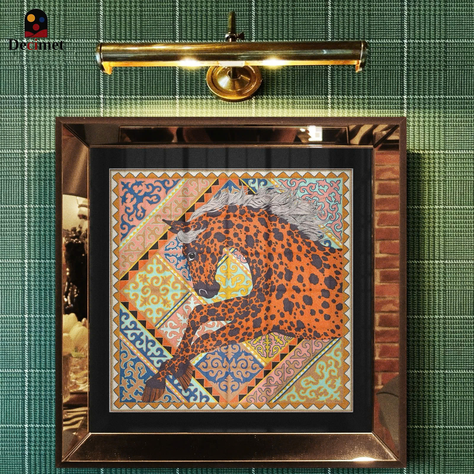 Gavroche Hermes Mirror Frame Painting