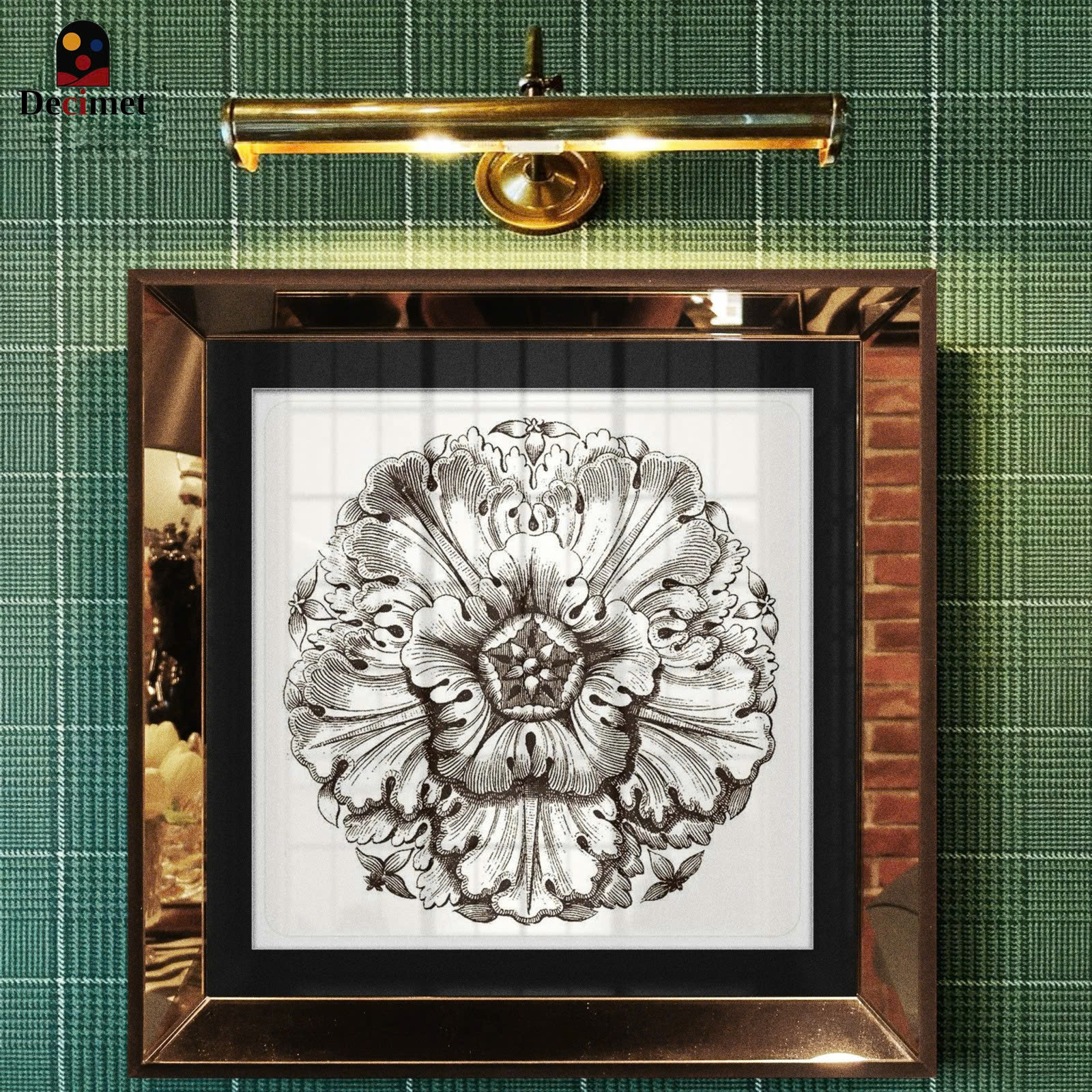 Murat Balta Flower Mirror Frame Painting