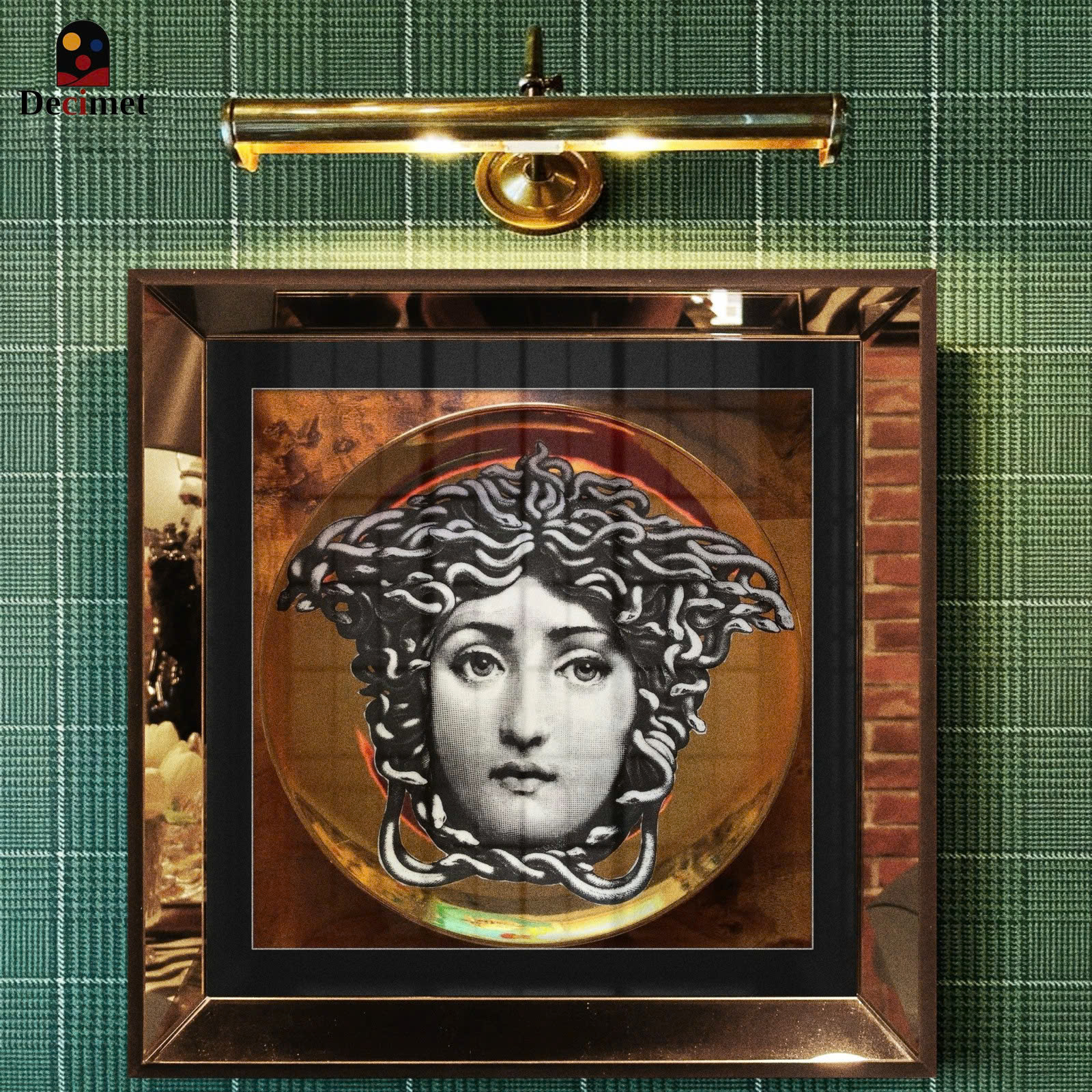 Medusa of Vesace Mirror Frame Painting