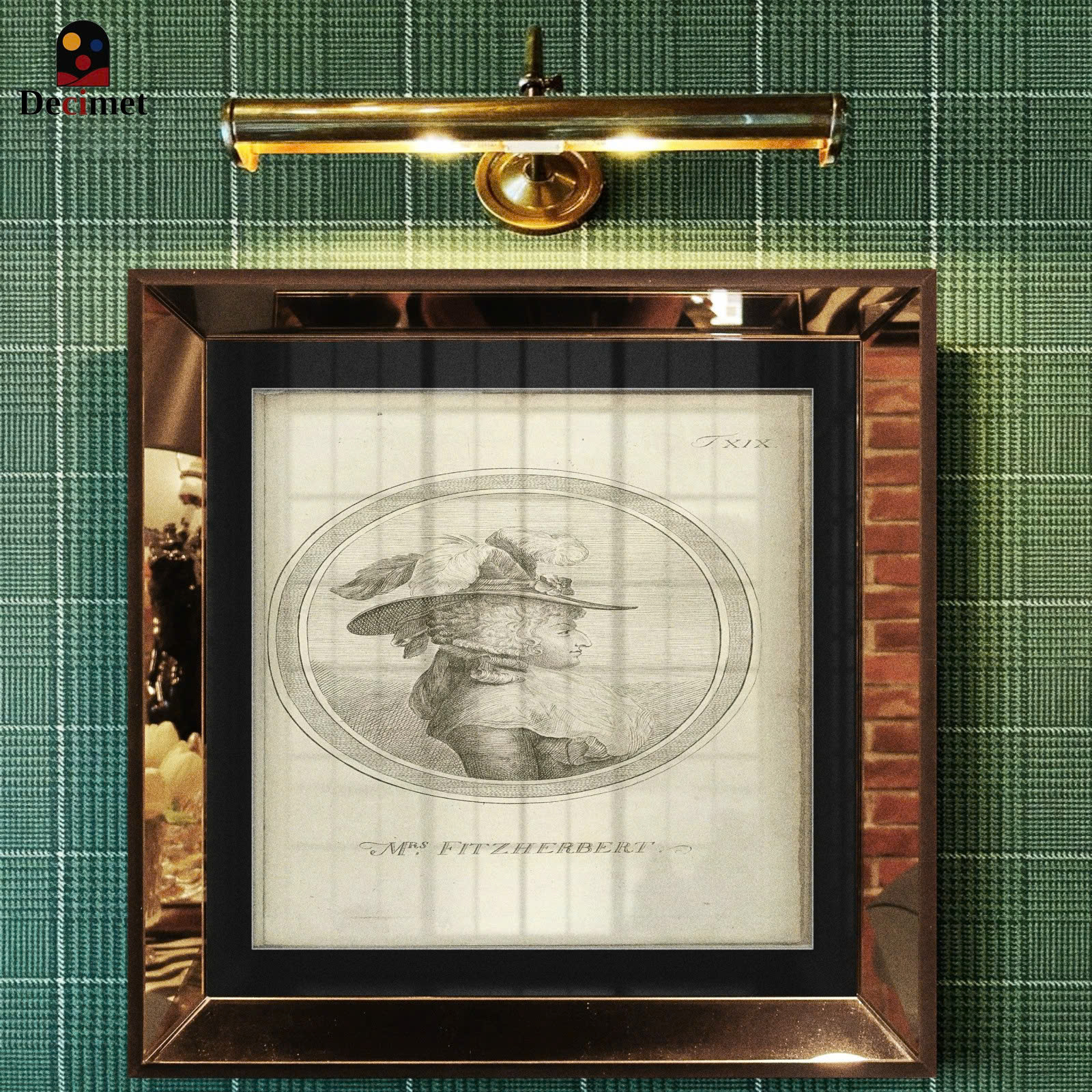 Mrs.Fitzherbert Mirror Frame Painting