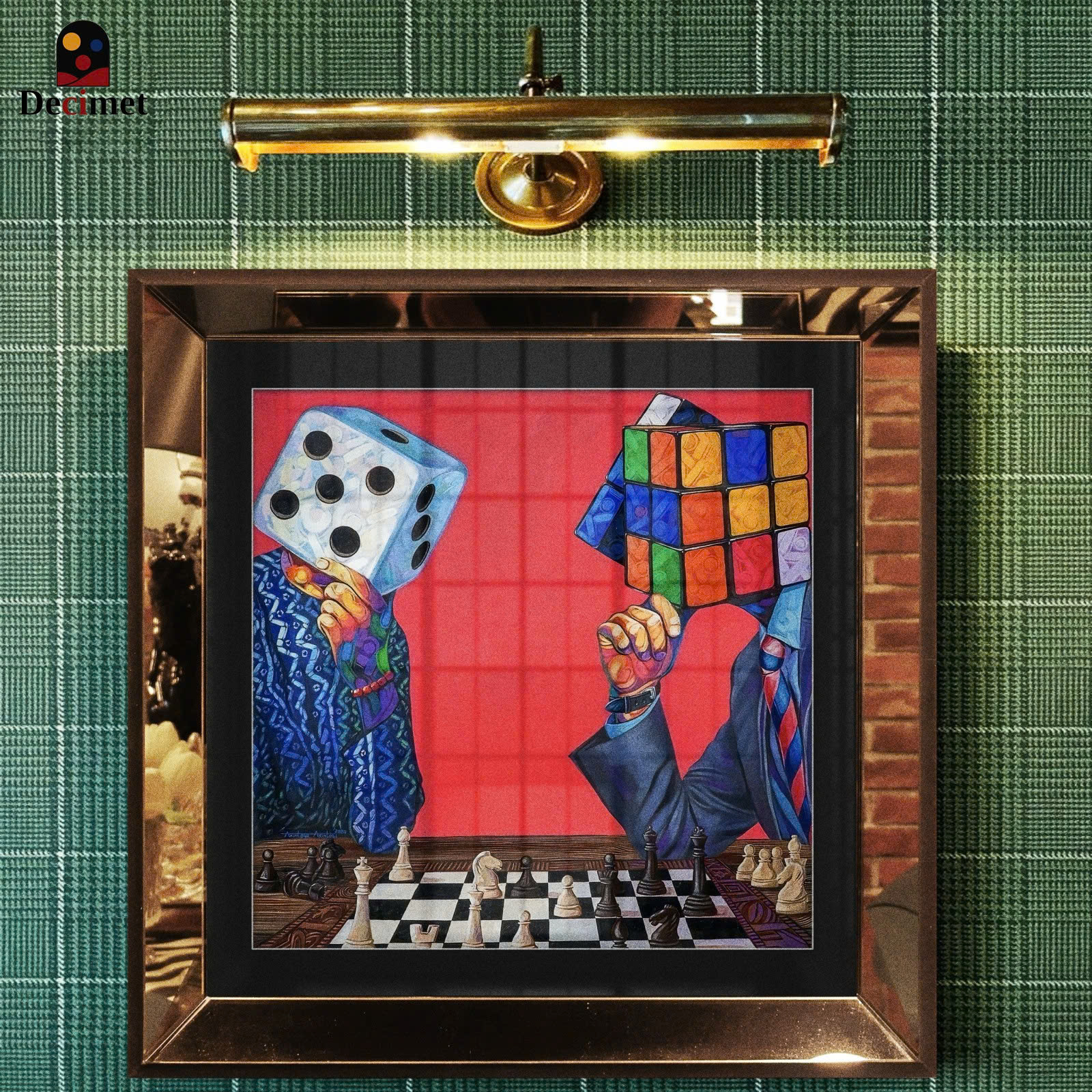 Mind Games Mirror Frame Painting