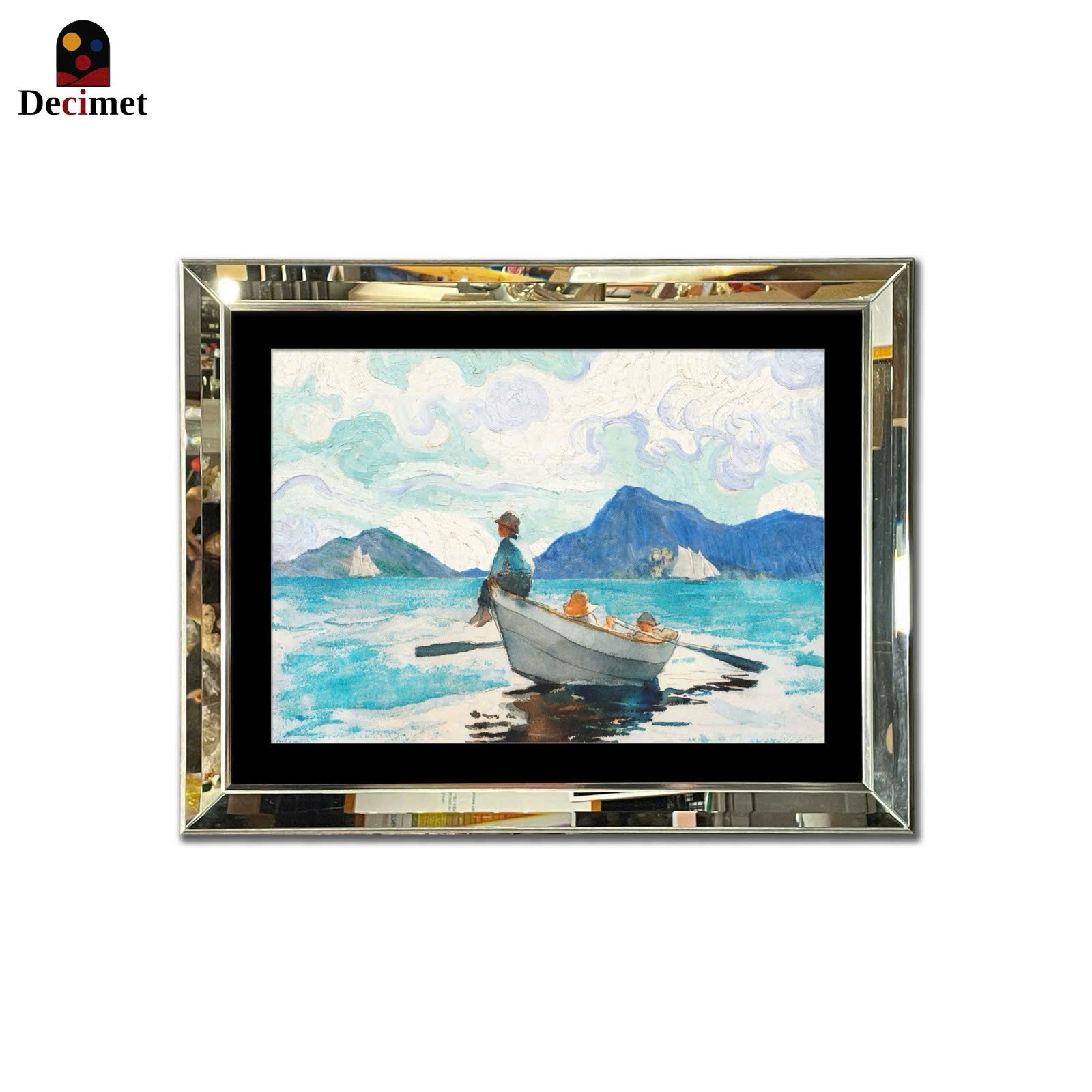 Winslow Homer Dad's Coming Beveled Mirror Painting