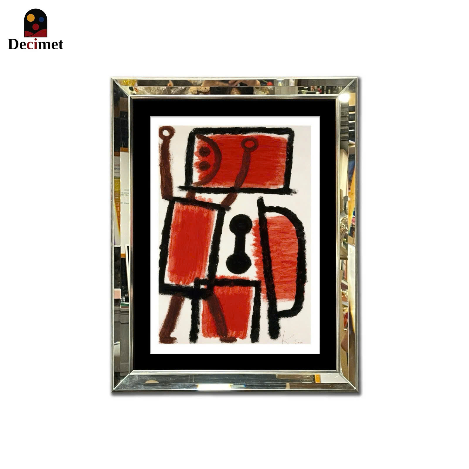 Locksmith Beveled Mirror Frame Painting