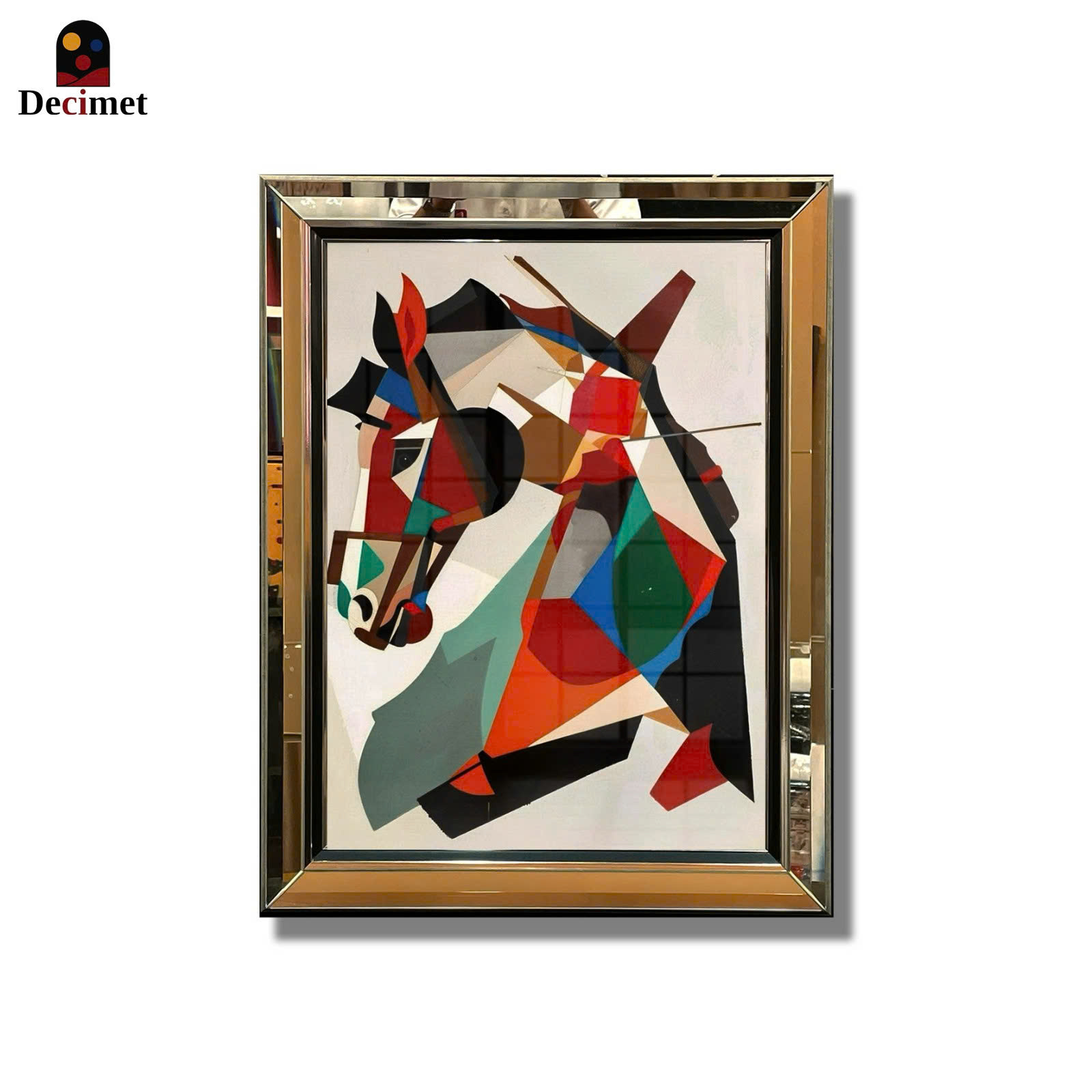 Modern Horse Composite Chive Leaf Frame Painting No.2