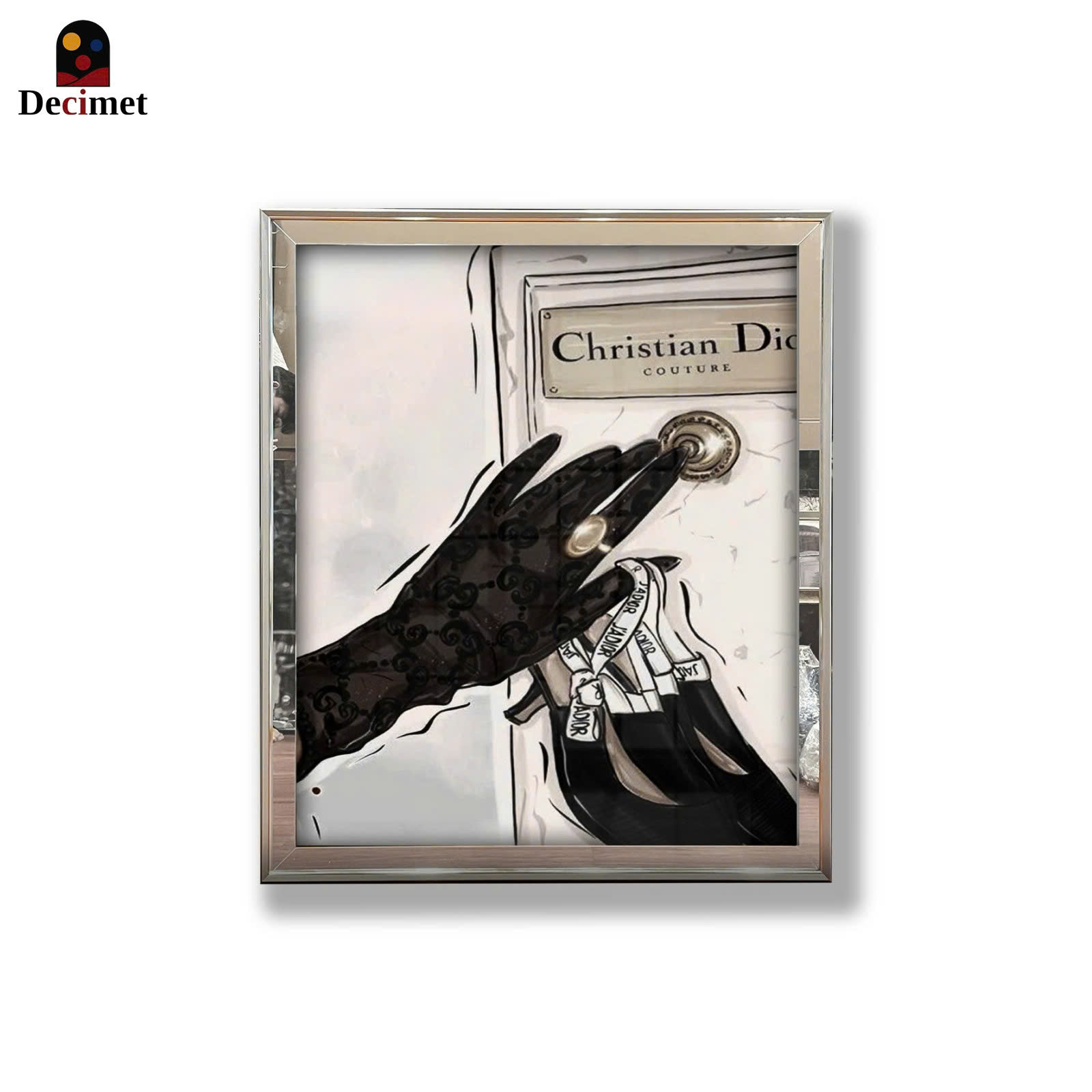 Christian Dior Composite Mirror Frame Painting