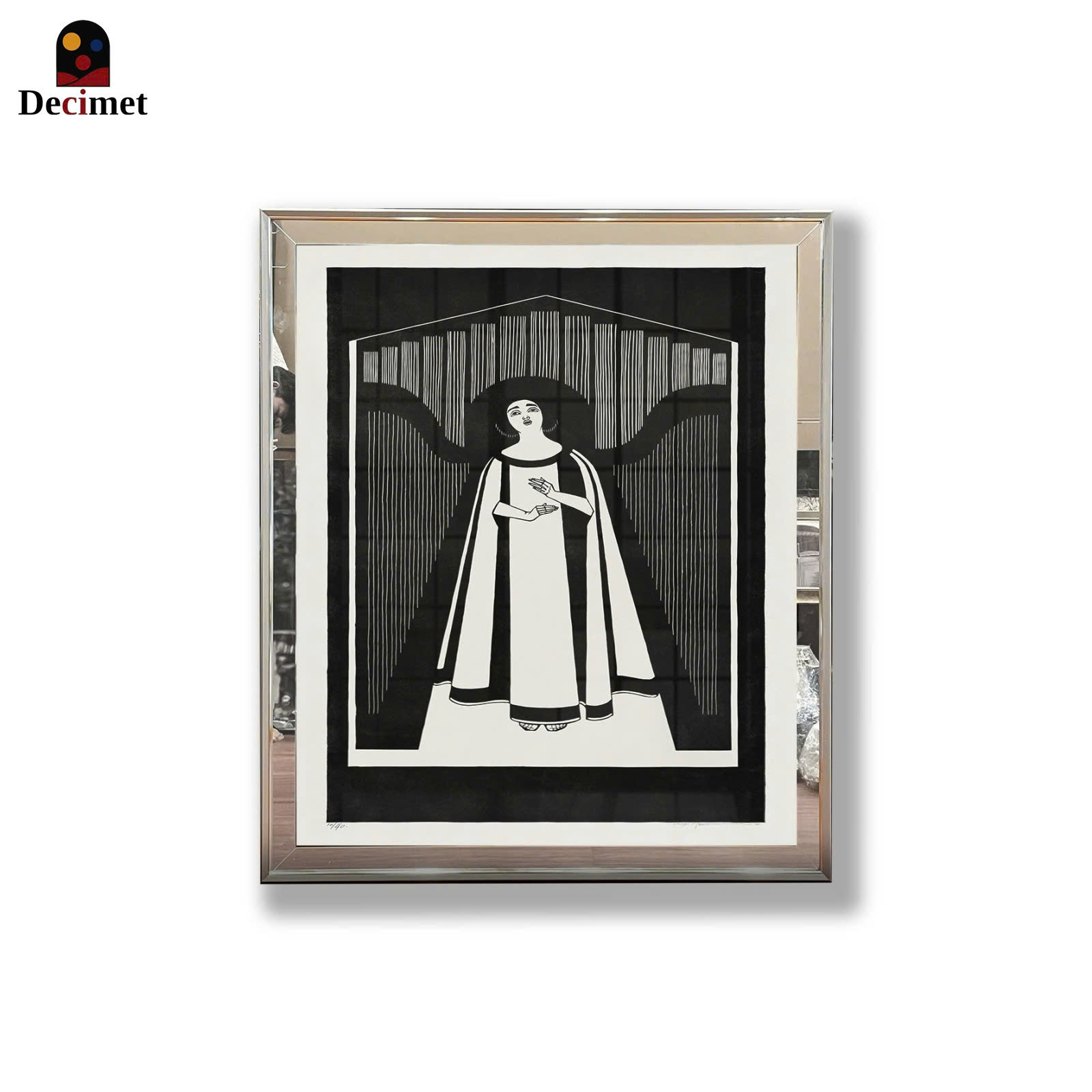Mirror Frame Painting with 1 Composite Border De muziek